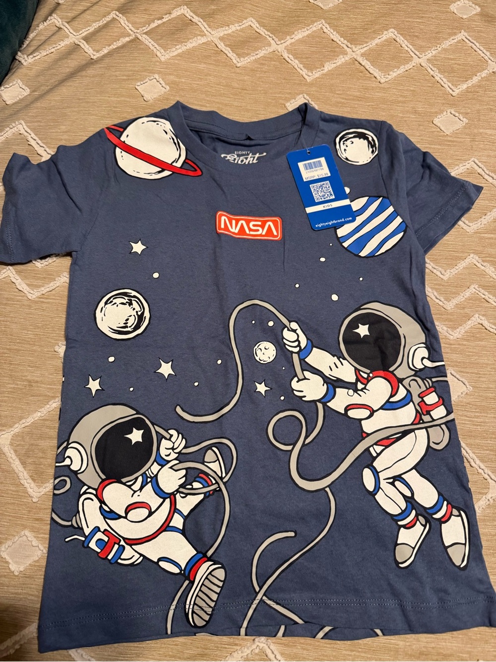 Eighty Eight Navy Blue NASA Astronaut Graphic Tee